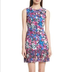 NWT Saloni floral button up dress